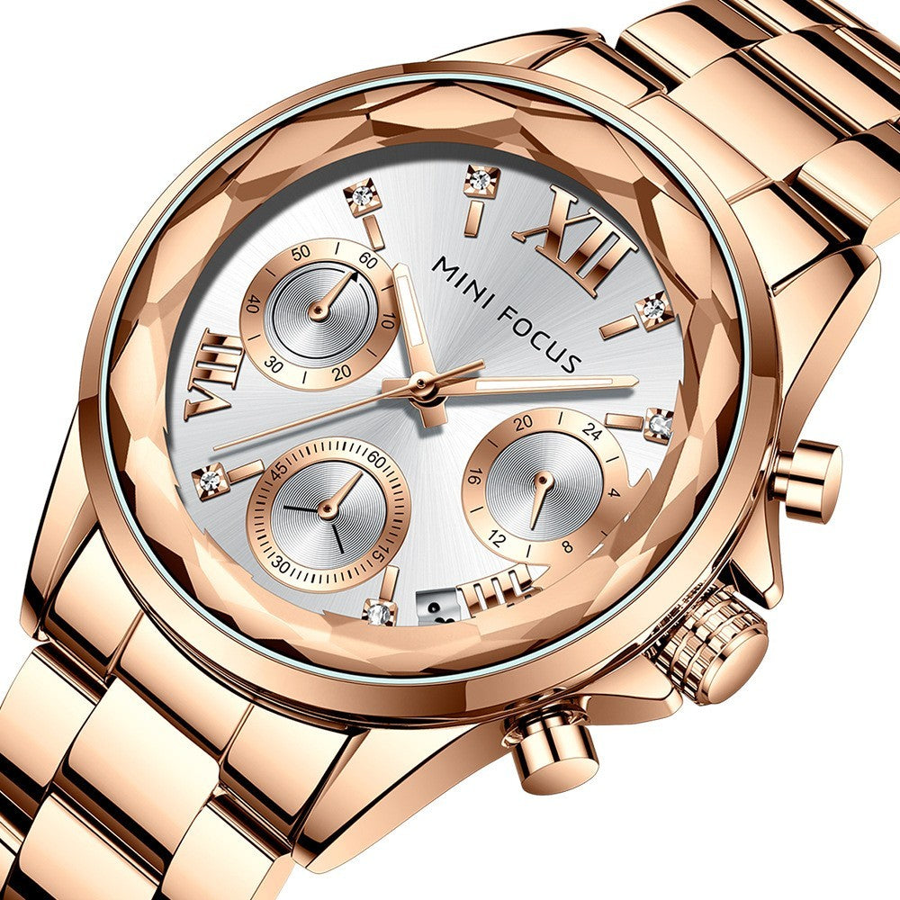Mini Focus Business Women's Watch Multifunctional Petals