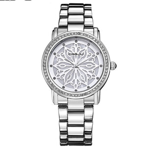 CRRJU Women's Steel Band Diamond Watch