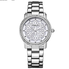 CRRJU Women's Steel Band Diamond Watch