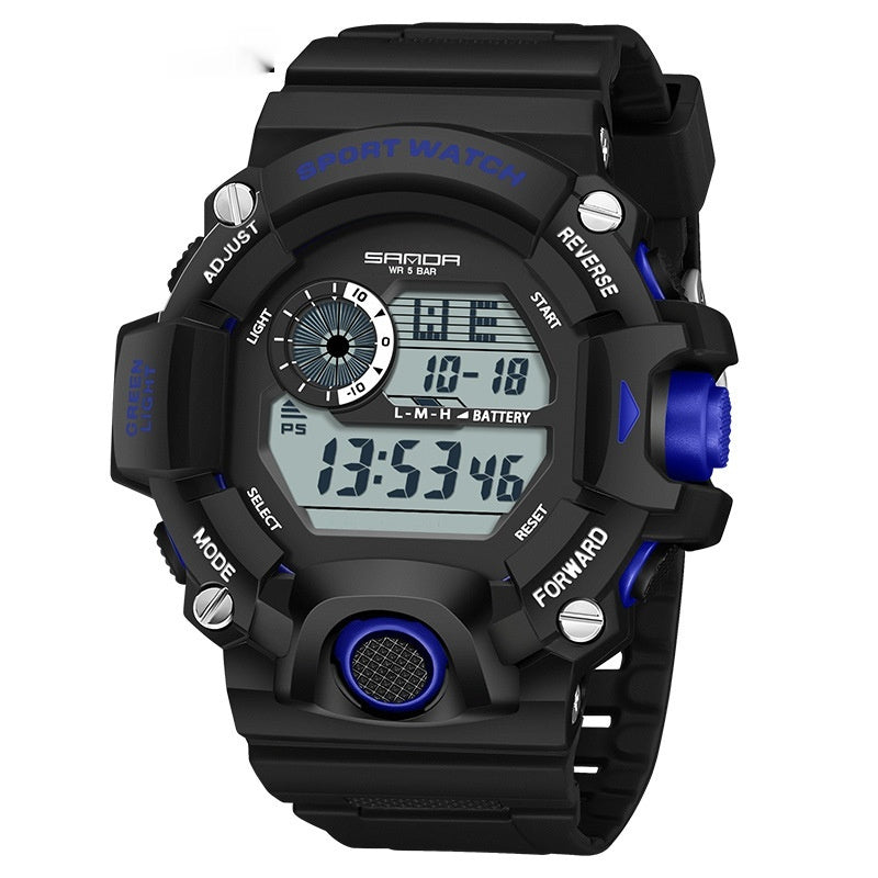 SANDA Men's Sport Watch Multi-functional Waterproof