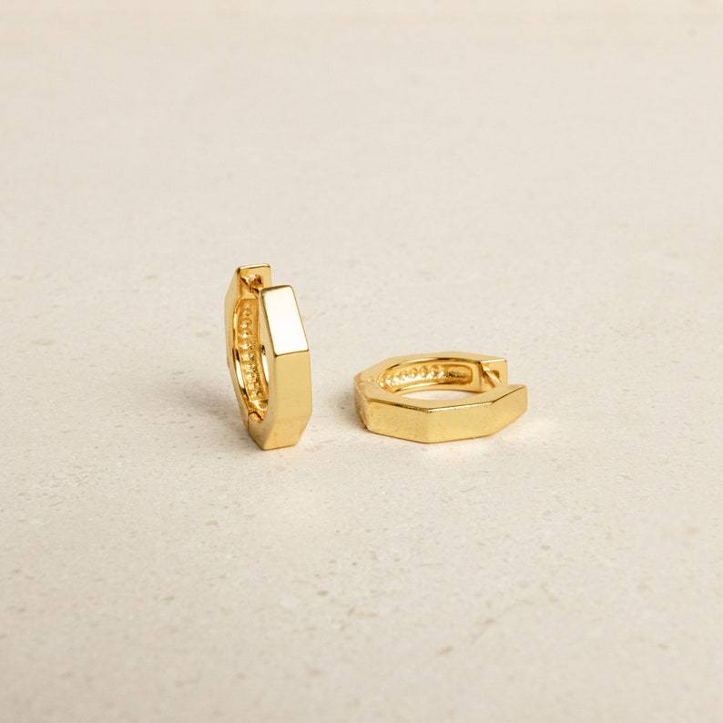 18K Gold Plated Women Classic Polygon Earrings | Luxe For You