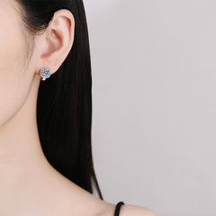 S925 Silver Moissanite Women Earrings Classic