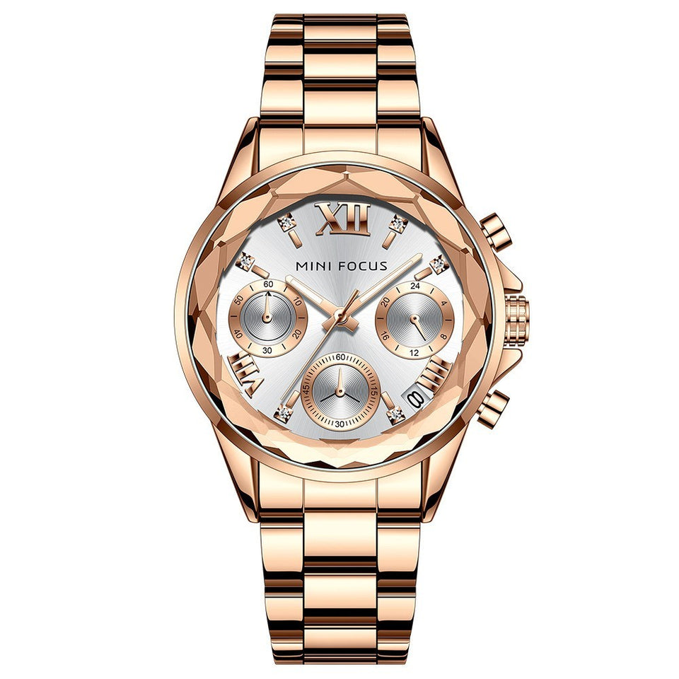 Mini Focus Business Women's Watch Multifunctional Petals