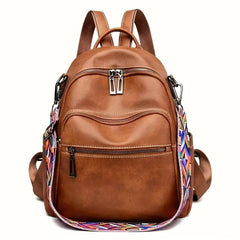 Maxoner Women Fashion Faux Leather Satchel Rucksack