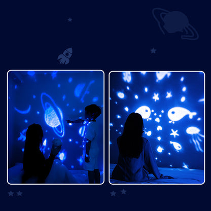 Galaxy Star Projector Night Astronaut Christmas Lamp Spaceman For Childrens