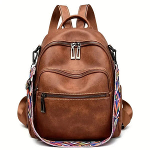 Maxoner Women Fashion Faux Leather Satchel Rucksack