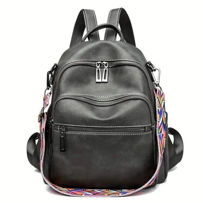 Maxoner Women Fashion Faux Leather Satchel Rucksack