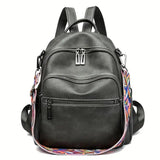 Maxoner Women Fashion Faux Leather Satchel Rucksack