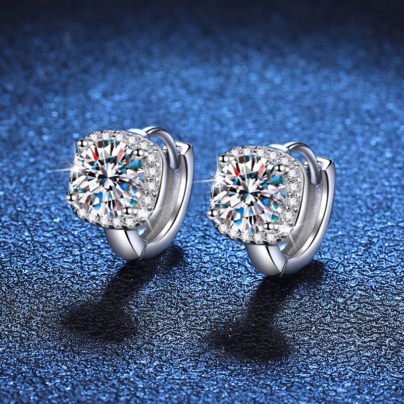 S925 Silver Moissanite Women Earrings Classic