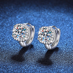 S925 Silver Moissanite Women Earrings Classic