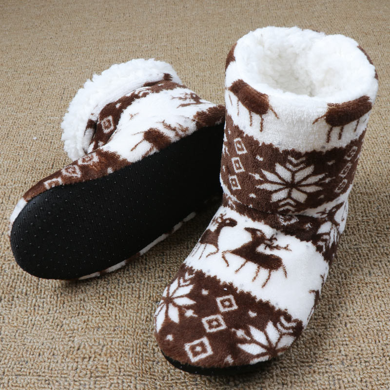 Cozy Christmas Indoor Plush Socks Slippers